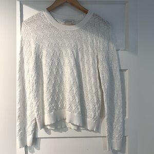Club Monaco//: white sweater: large